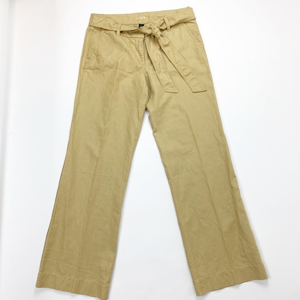 J. Crew City Fit Wide Leg Khaki trouser pant